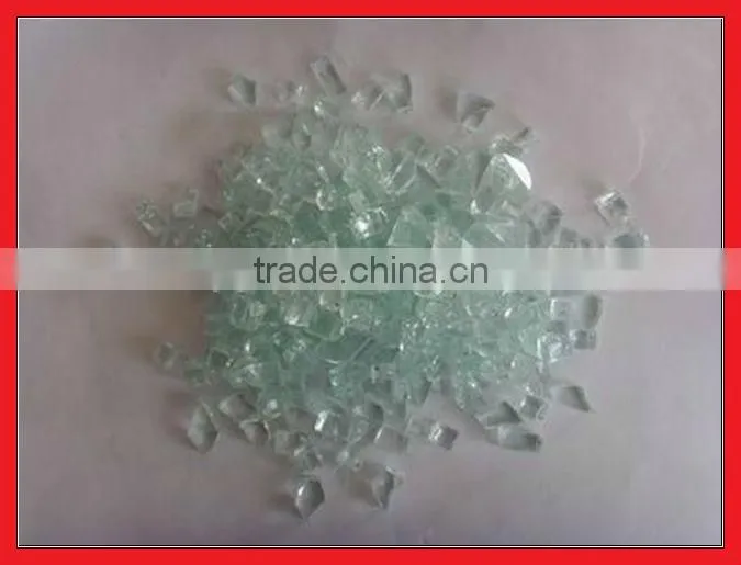 Blue color fire pit glass decoration