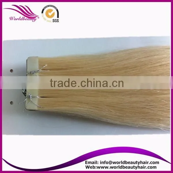 Best sell for tape Malaysian hair extension 613#