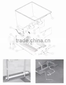 forklift steel skip bins