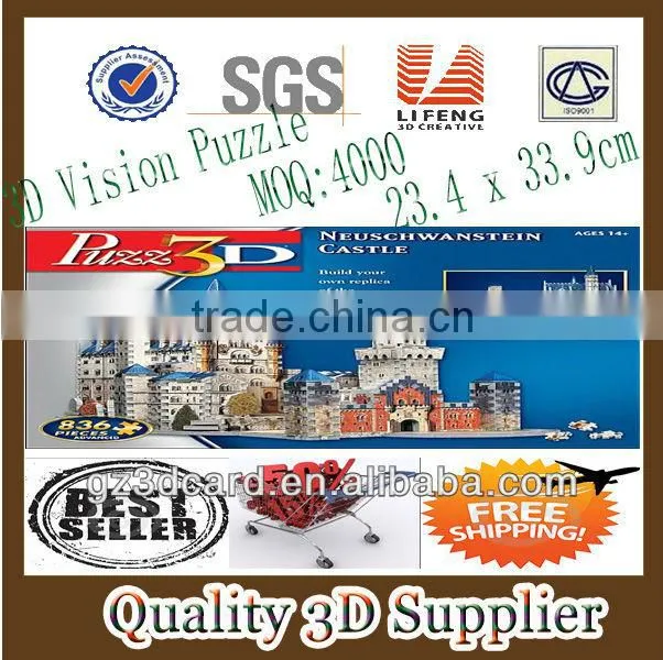 Guangzhou Lifeng PS lenticular 3d picture in large size for decoration