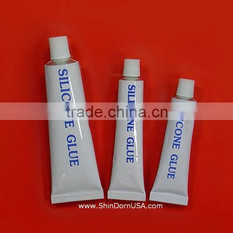Clear silicone glue for hard plastic, ABS adhesive