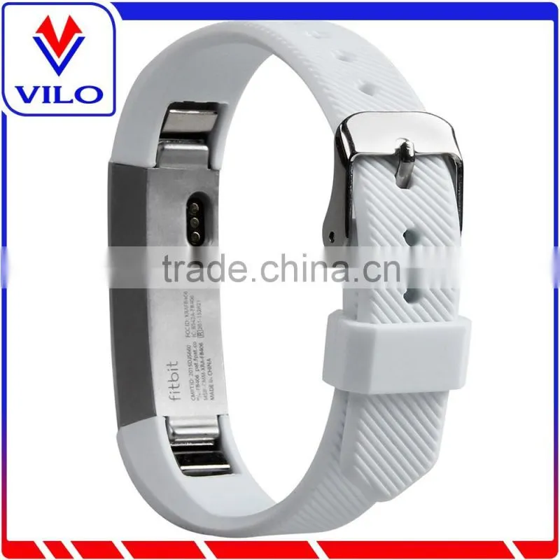 Replacement Strap For Fitbit Alta, TPU+TPE Classic Wristband Strap Bracelet with Secure Fasterners Metal Clasps For Fitbit Alta