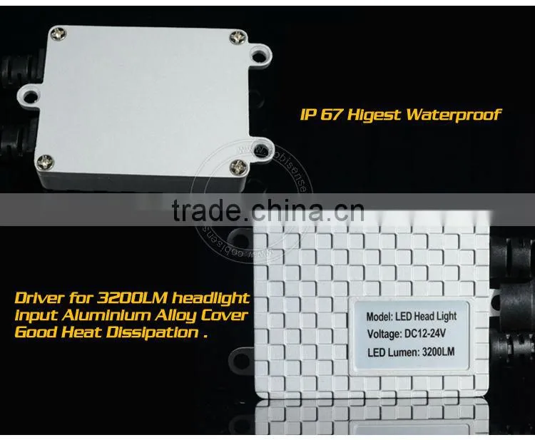 3200LM CAR LED HEADLIGHT AUTO PARTS MARKET IN GUANGZHOU