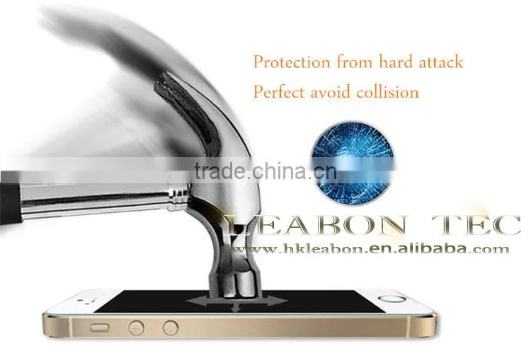0.3mm 2.5d round edge oleophobic coating 9H tempered glass screen protector for iphone5