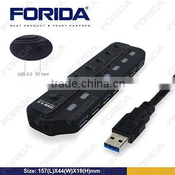 7 ports USB 3.0 HUB with independant buttons usb 3.0 hub