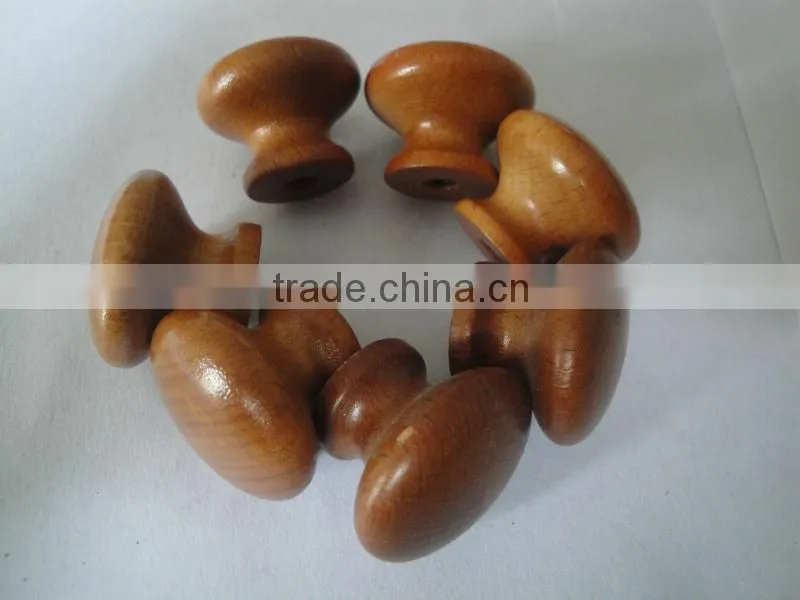 Best selling pine wood cabinet knobs 40mm diameter