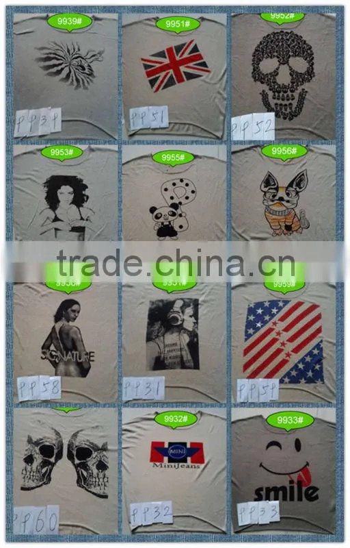 Printing sweet starts and hot drilling technology of women sweater 9963#