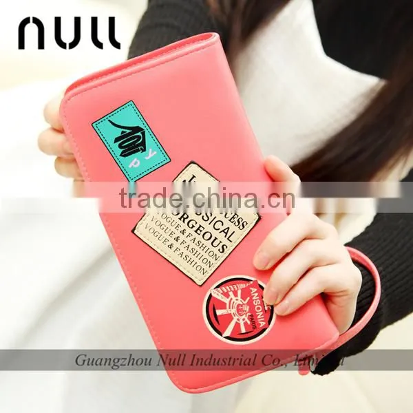 Latest design best quality factory price wallet with cell phone pocket