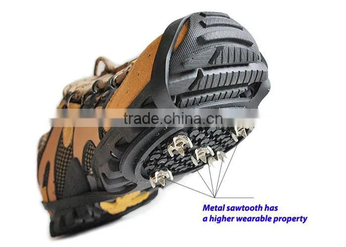 Good quality 5 spikes anti-slip snow ice cleats for shoes