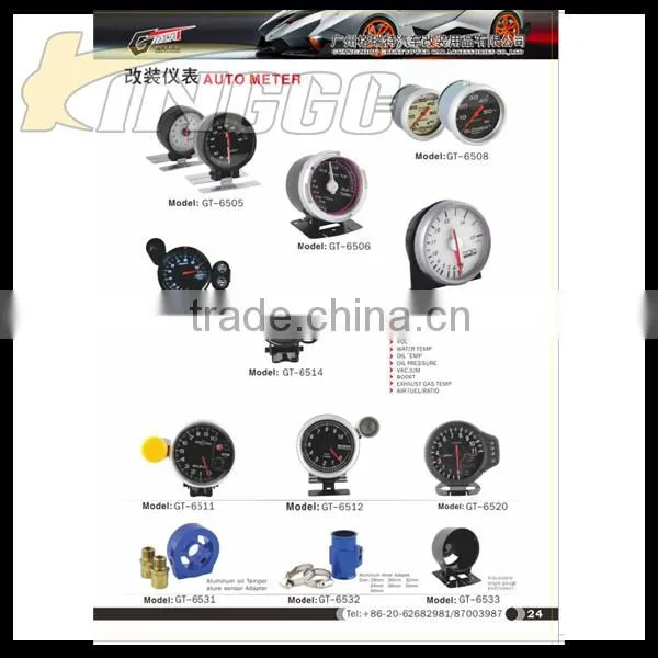 Hot Sell Universal 3.75" Auto Speed Gauge, Black Racing Car Speedmeter Gauge