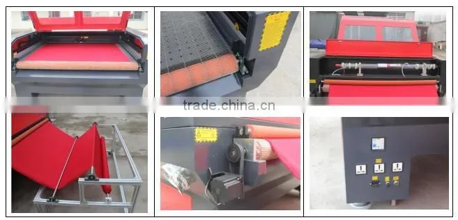Wuhan CE approved Automatic feeding 1610 Fabric Laser Tailor