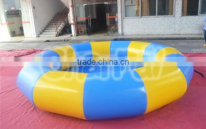 2016 popular inflatable swimming pool rental trampoline with slide