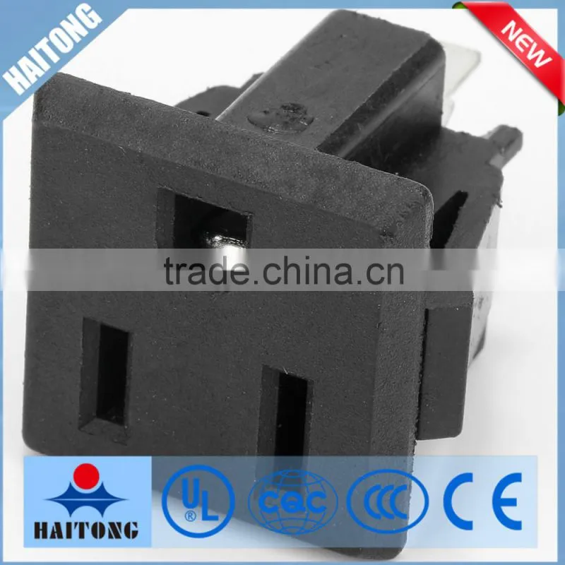 Black AC-05 socket American standard AC socket with 3 inside pin