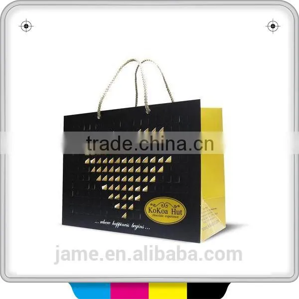 magazine design paper bag by custom logo