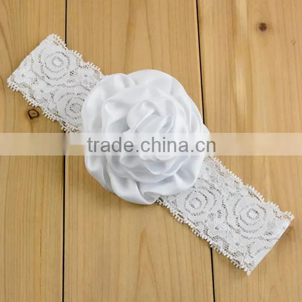 handmade knit big flower baby crochet headbands