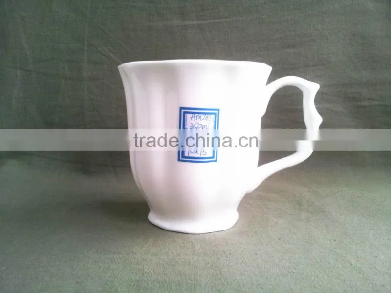 Pure white ceramic coffee mug factory with best price