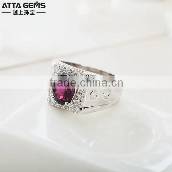 Charming style designs large oval gemstone ring
