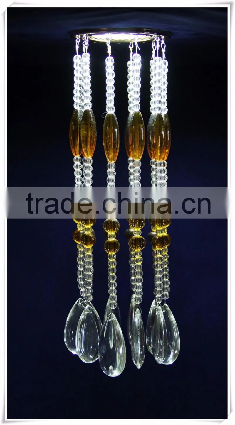 crystal pendant downlight ceiling light beaded crystal lamps MR16 GU10 GU5.3