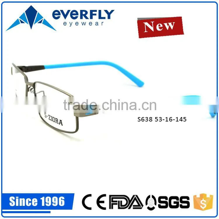 2015 Flexible square l stainless steel eyewear frames for adult