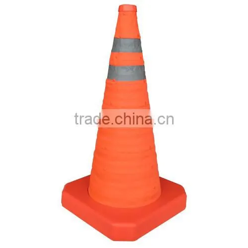 Foldable emergency traffic cone