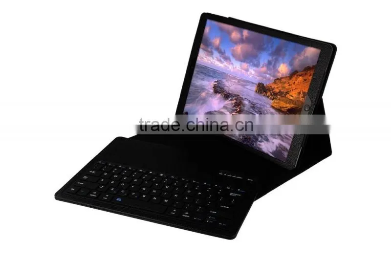 2016 new tablet pc bluetooth keyboard for ipad pro 12.9" PU leather removable keyboard case