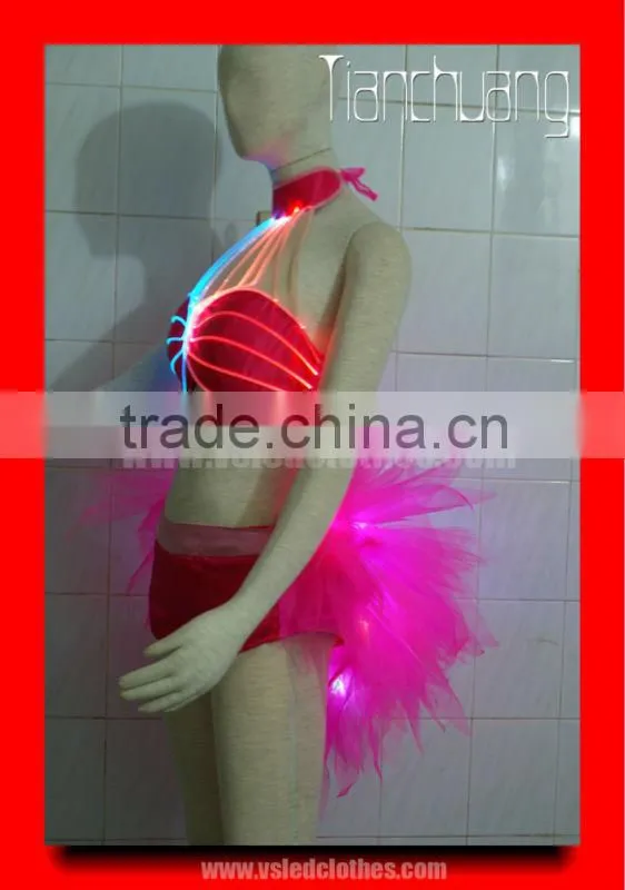 Full Color LED and Optic Fiber Sexy Costumes