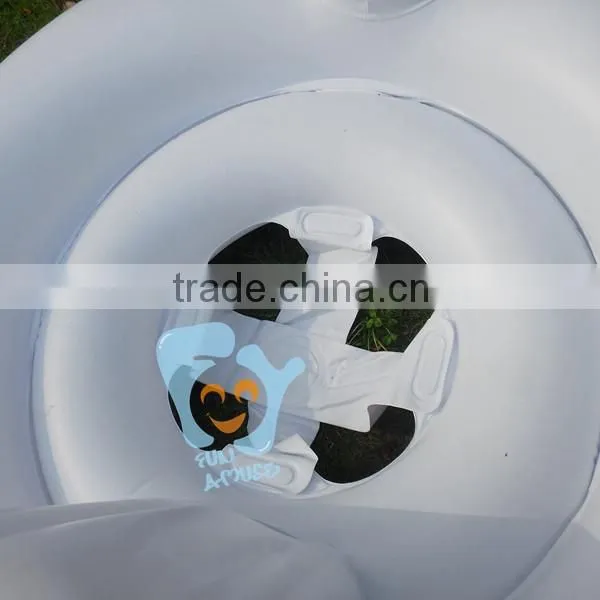 Low MOQ stock baby swimming seat inflatable swan for kids