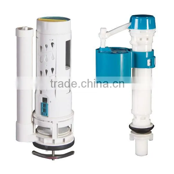 Bathroom accessories design American siphon flushing s-trap 250 300 and 400 mm teal blue colored toilets