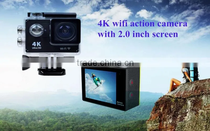 4K 30fps action camera sport cam mini Vedio camera 1080P Ultra HD 170 HD Wide Angle Fish-eye Lens