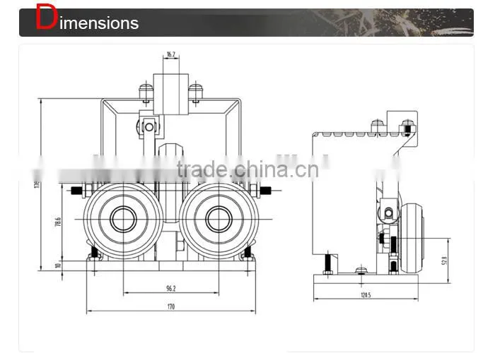 Modern useful elevator door roller guide shoe