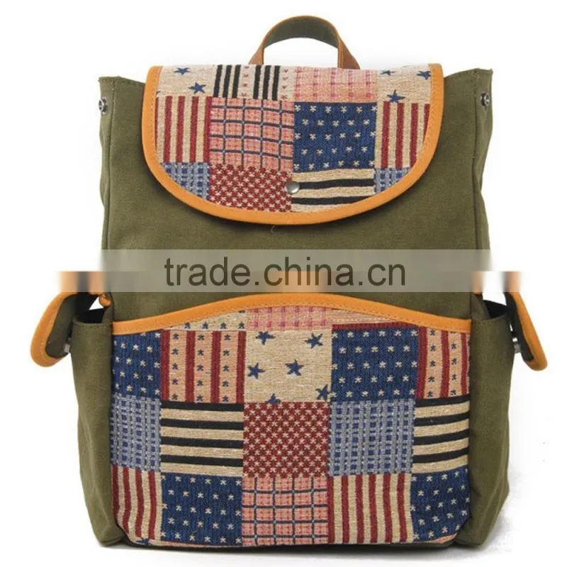 2016 Fashion Laptop Wholesale Blank Canvas Backpacks For School Student Backpack Bag