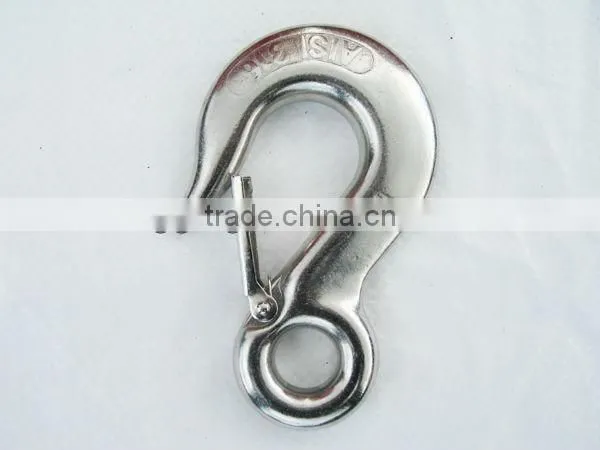 Stainless Steel Eye Slip Hook with Latch