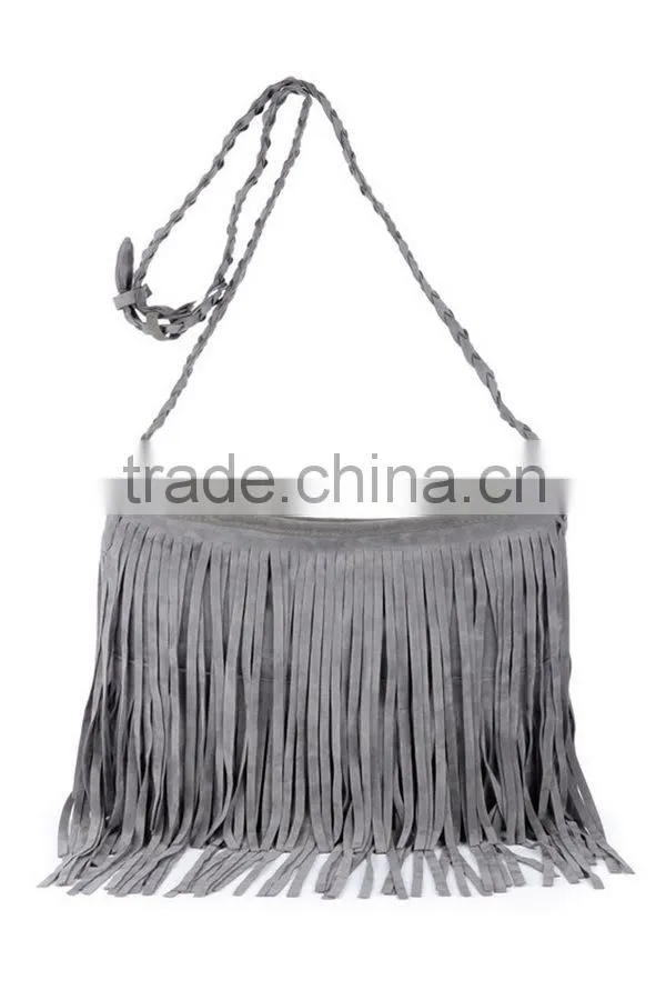 Tassel Fringe Handmade Leather Purse