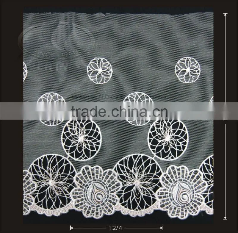 Polyester embroidery lace