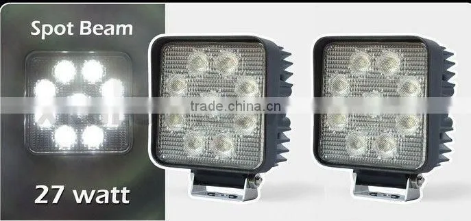 4x4 off road truck vehicle light bar 27w auto led work lights