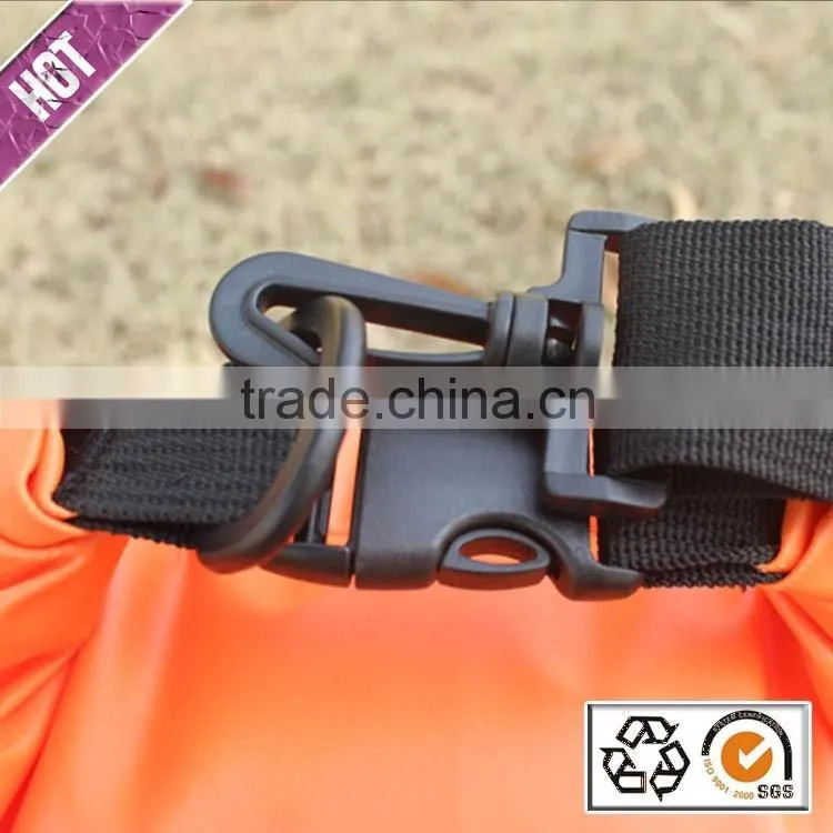 Hot selling custom logo outdoor camping hiking dry bag with shoulder strap