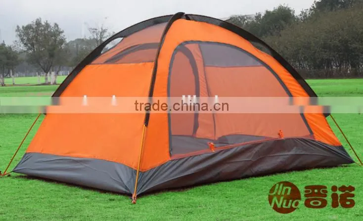 2 Person Double Layers Aluminum Pole Camping Tent