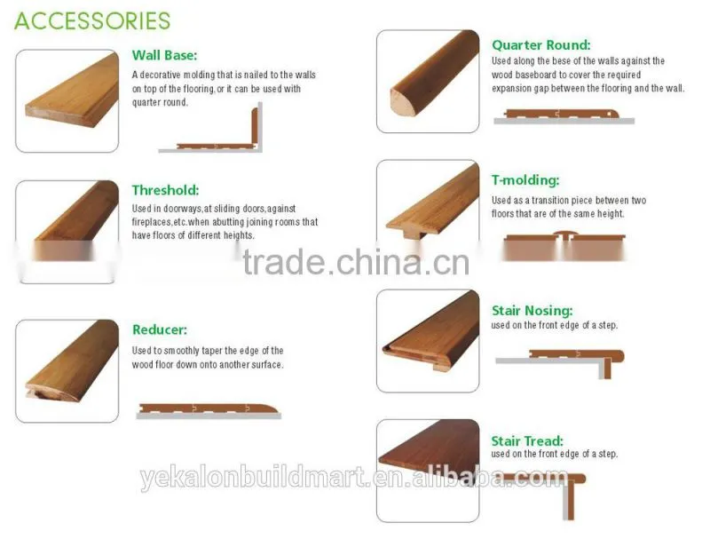 New arrival Natural Solid Bamboo Flooring Market Teak Color Flooring Carbonized Bamboo Flooring,Durable Click Bamboo Parquet