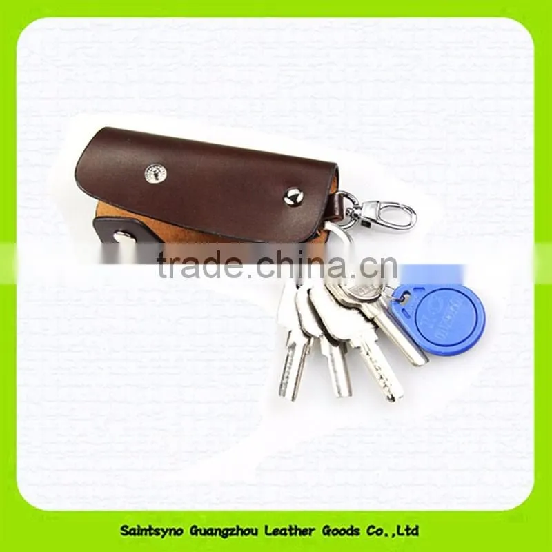 15108 Simple designer key holder genuine leather key purse