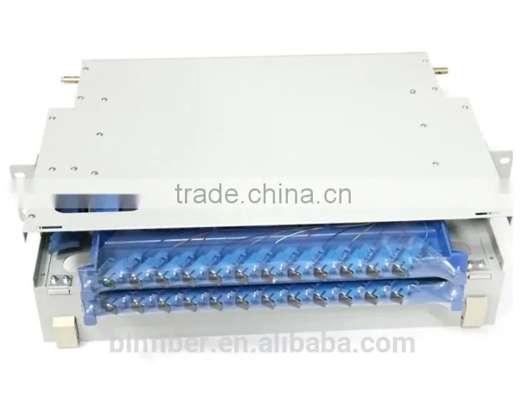 Indoor waterproof fiber optic distribution box, 24 port optical patch panel