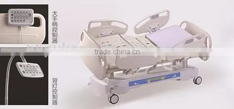 DA-6 five-function electric hospital bed, abs hospital beds