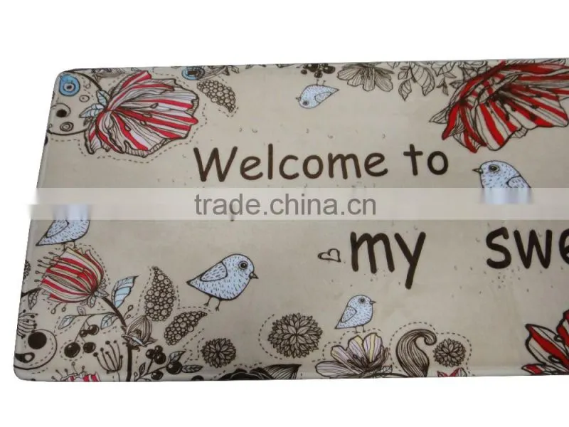 sweet bird christmas kitchen mat
