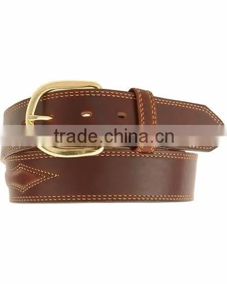 100% Italian import genuine leather men padded leather belts