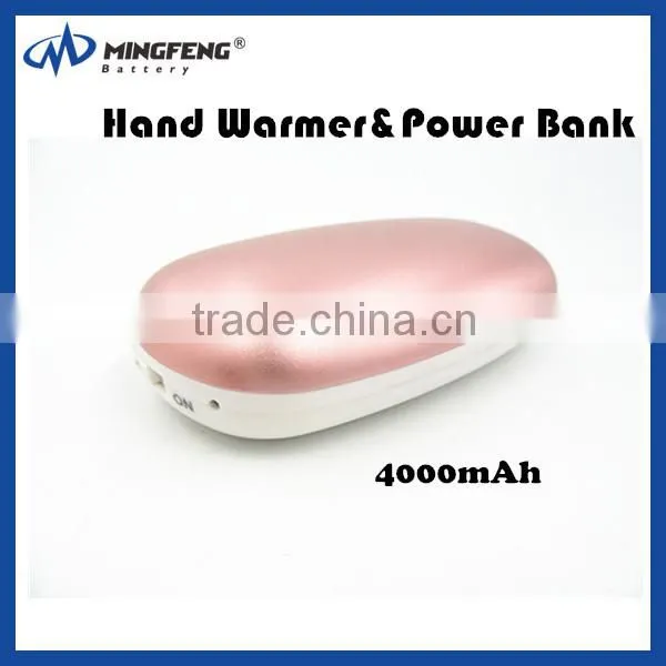 2016 hot selling 3500mAh Battery Charger For Mobile Phone Portable Hand Warmer Power Bank
