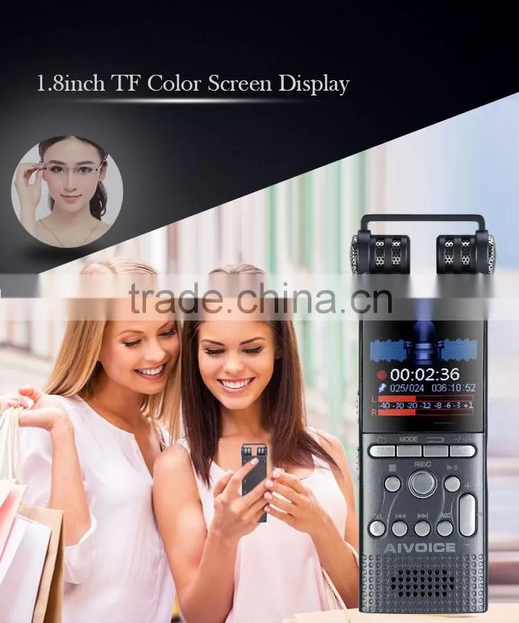 Professional HD Digital Audio Voice Recorder with MP3 Player Noise Suppression