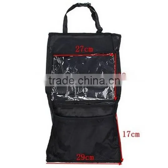New design Car Back Seat Storage Bag / car seat hanging bag / Tablet Touch Screen bag