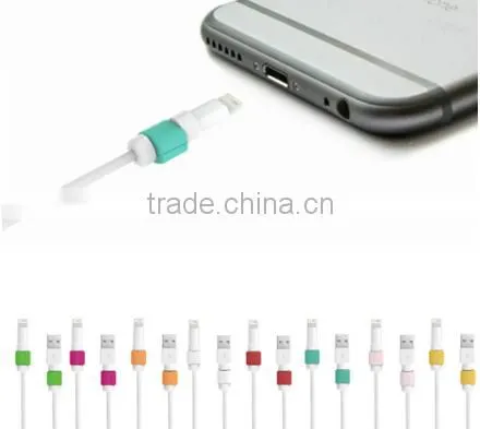 Hot selling cellphone cord protector , earphone cable protector , mobile phone data cable silicone protector