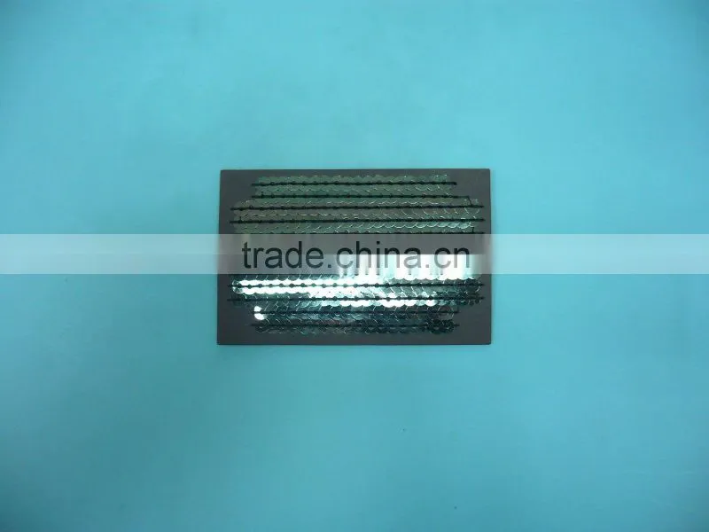 Stitching leather patch labels