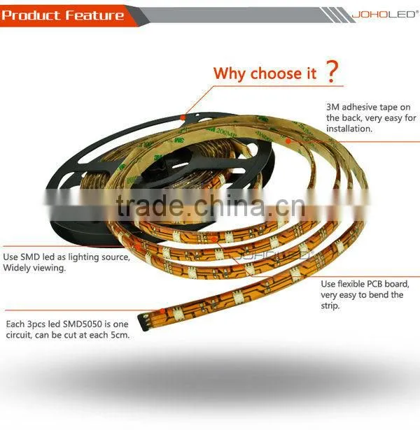 smd 5050 four color Taiwan led strip, waterproof smd 5050 rgb led strip lighting