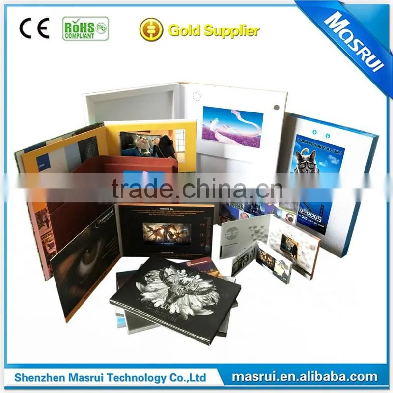 Paper Material and Business Gift Use video module for greeting cards